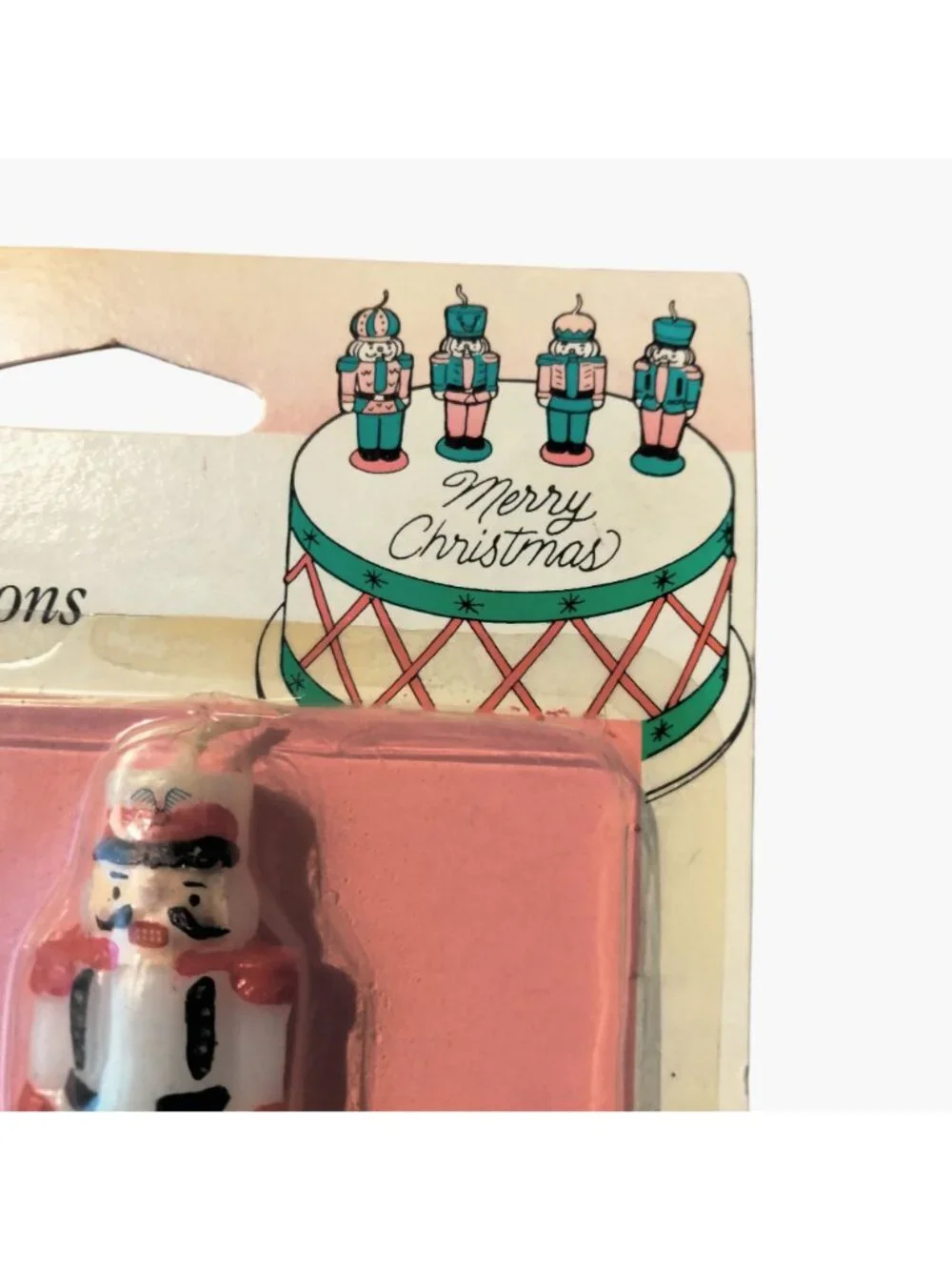 Wilton Nutcracker Handpainted Candle Cake Decorations Christmas 1994 Vintage 4